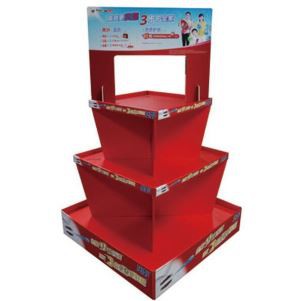 Qizil 3 Shaffof Qog'oz Displeyni Raf